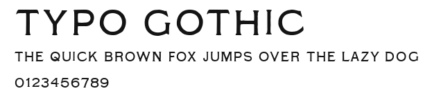 Typo Gothic Preview