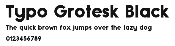 Typo Grotesk Black Preview