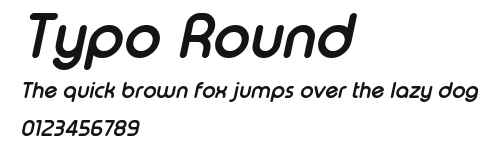 Typo Round Preview