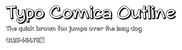 Typo Comica Outline Preview