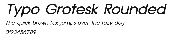 Typo Grotesk Rounded Preview