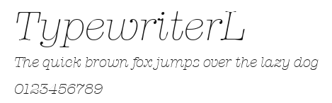 TypewriterL Preview