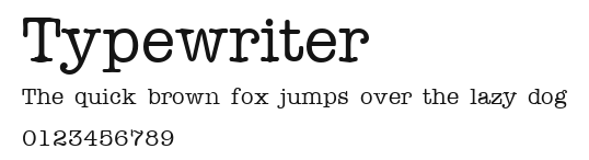 Typewriter Preview
