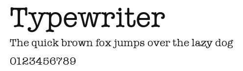 Typewriter Preview