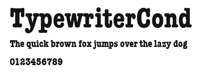 TypewriterCond Preview