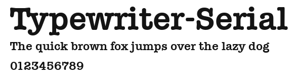 Typewriter-Serial Preview