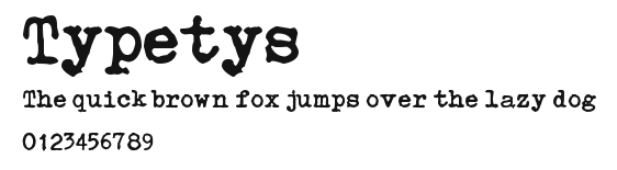 Typetys Preview