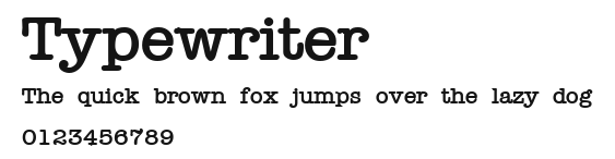 Typewriter Preview