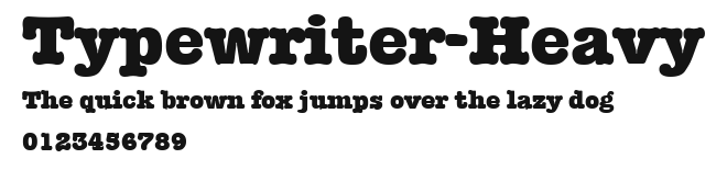Typewriter-Heavy Preview