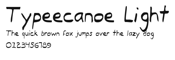 Typeecanoe Light Preview
