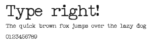 Type right! Preview