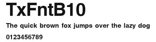 TxFntB10 Preview