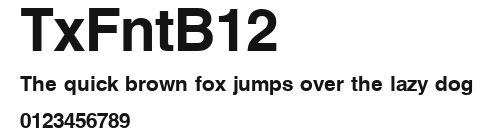 TxFntB12 Preview