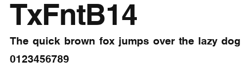 TxFntB14 Preview
