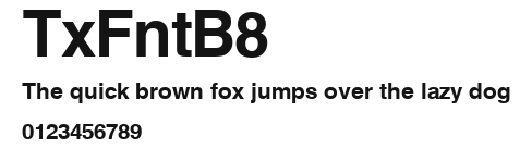 TxFntB8 Preview