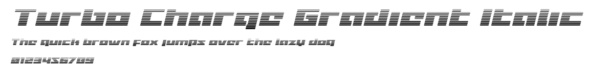 Turbo Charge Gradient Italic Preview