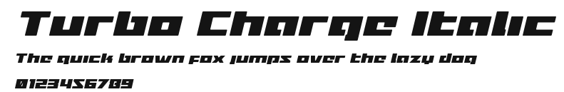 Turbo Charge Italic Preview