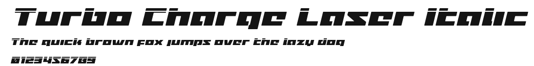 Turbo Charge Laser Italic Preview
