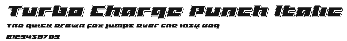 Turbo Charge Punch Italic Preview
