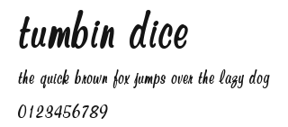 Tumbin Dice Preview