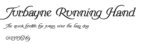 Turbayne Running Hand Preview