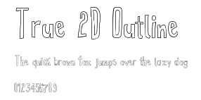 True 2D Outline Preview