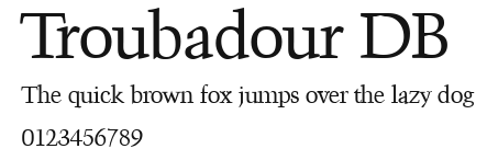 Troubadour DB Preview