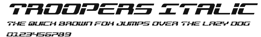 Troopers Italic Preview