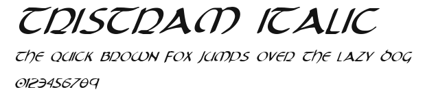 Tristram Italic Preview