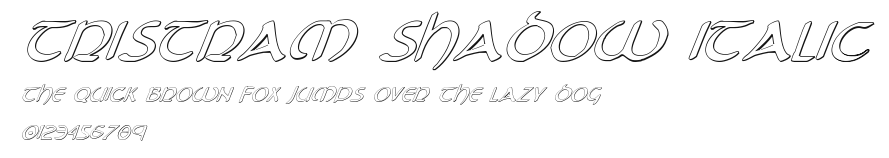 Tristram Shadow Italic Preview