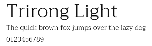 Trirong Light Preview