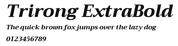 Trirong ExtraBold Preview