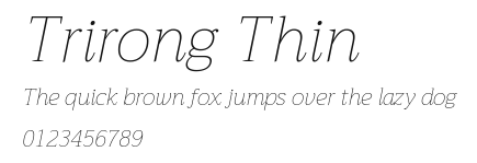 Trirong Thin Preview