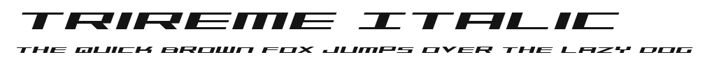 Trireme Italic Preview