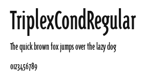 TriplexCondRegular Preview