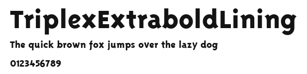 TriplexExtraboldLining Preview