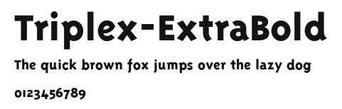 Triplex-ExtraBold Preview