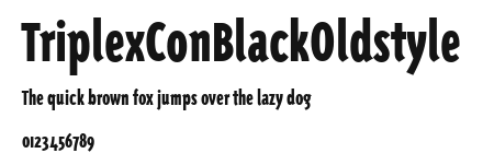 TriplexConBlackOldstyle Preview