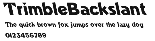 TrimbleBackslant Preview