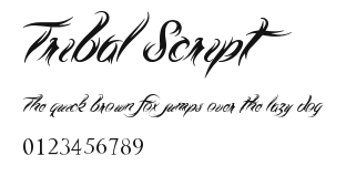 Tribal Script Preview