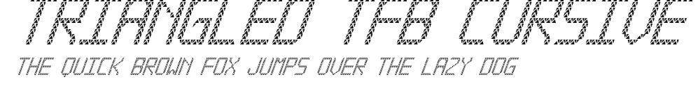 Triangled tfb cursive Preview