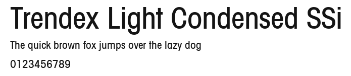 Trendex Light Condensed SSi Preview
