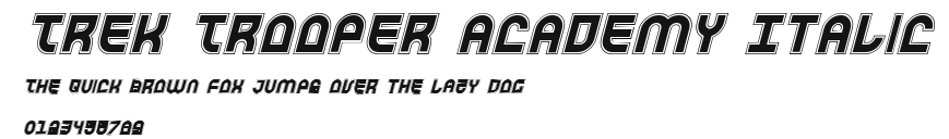 Trek Trooper Academy Italic Preview