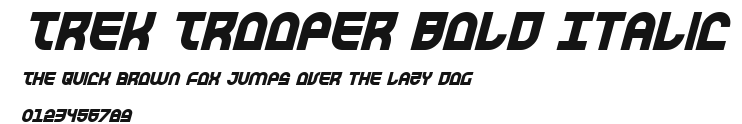 Trek Trooper Bold Italic Preview