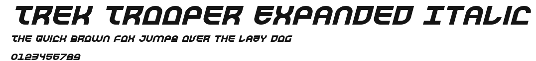 Trek Trooper Expanded Italic Preview