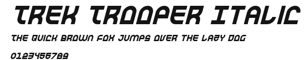 Trek Trooper Italic Preview