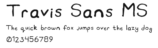 Travis Sans MS Preview