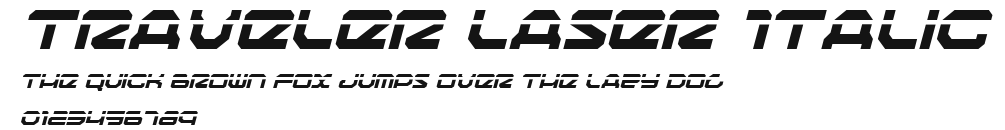 Traveler Laser Italic Preview