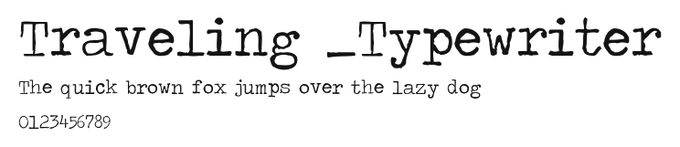 Traveling _Typewriter Preview
