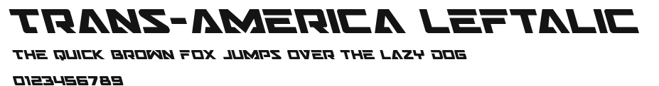 Trans-America Leftalic Preview